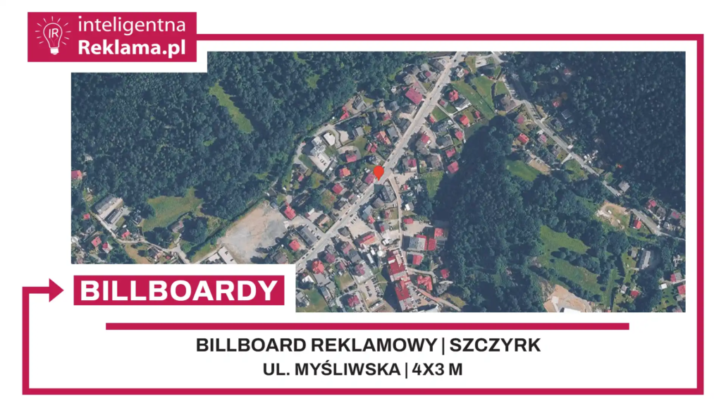 Lokalizacja reklamowa w Szczyrk przy ul. Myśliwska - powierzchnia 12 m²