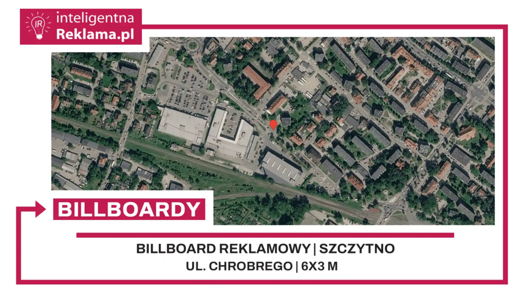 Lokalizacja reklamowa w Szczytno przy ul. Chrobrego - powierzchnia 18 m²