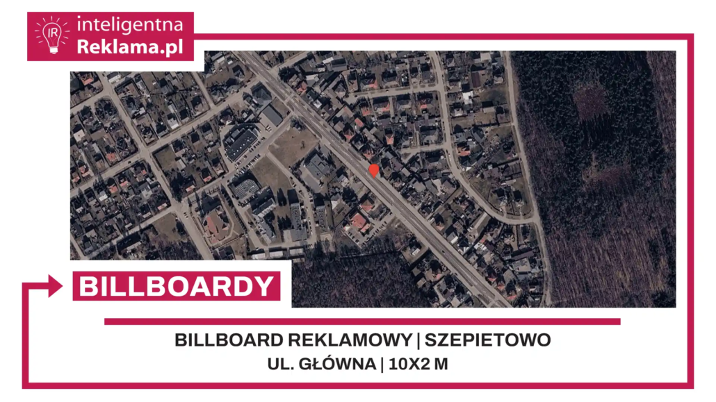 Lokalizacja reklamowa w Szepietowo przy ul. Główna - powierzchnia 20 m²