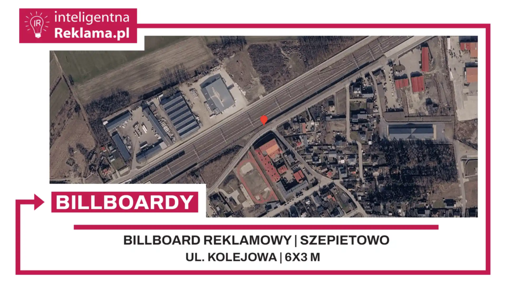 Lokalizacja reklamowa w Szepietowo przy ul. Kolejowa - powierzchnia 18 m²
