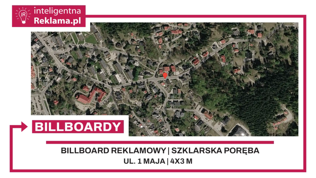 Lokalizacja reklamowa w Szklarska Poręba przy ul. 1 maja - powierzchnia 12 m²