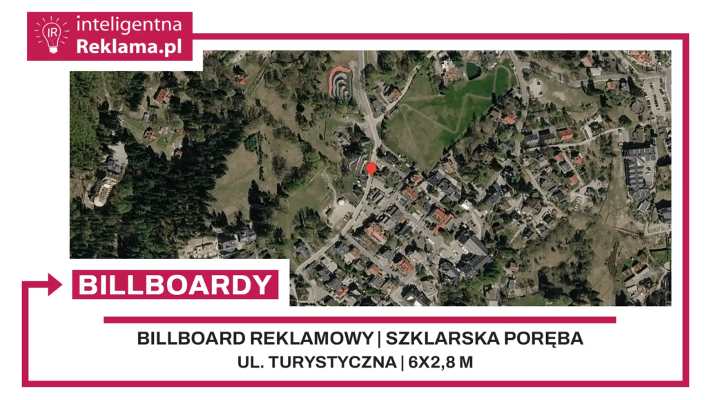 Lokalizacja reklamowa w Szklarska Poręba przy ul. Turystyczna - powierzchnia 16,8 m²