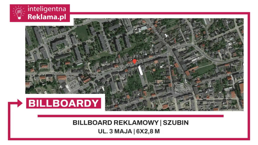 Lokalizacja reklamowa w Szubin przy ul. 3 maja - powierzchnia 16,8 m²