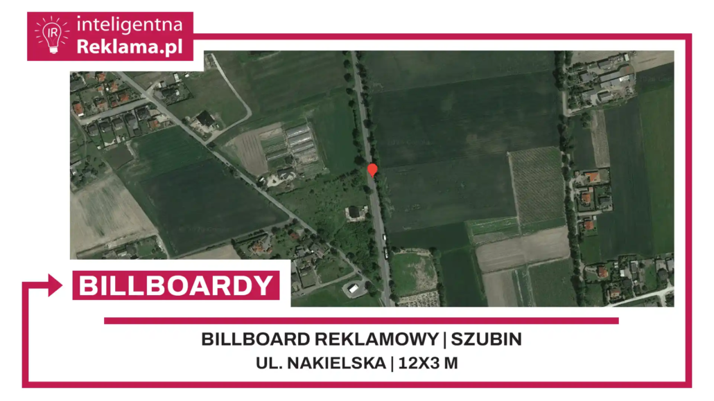 Lokalizacja reklamowa w Szubin przy ul. Nakielska - powierzchnia 36 m²