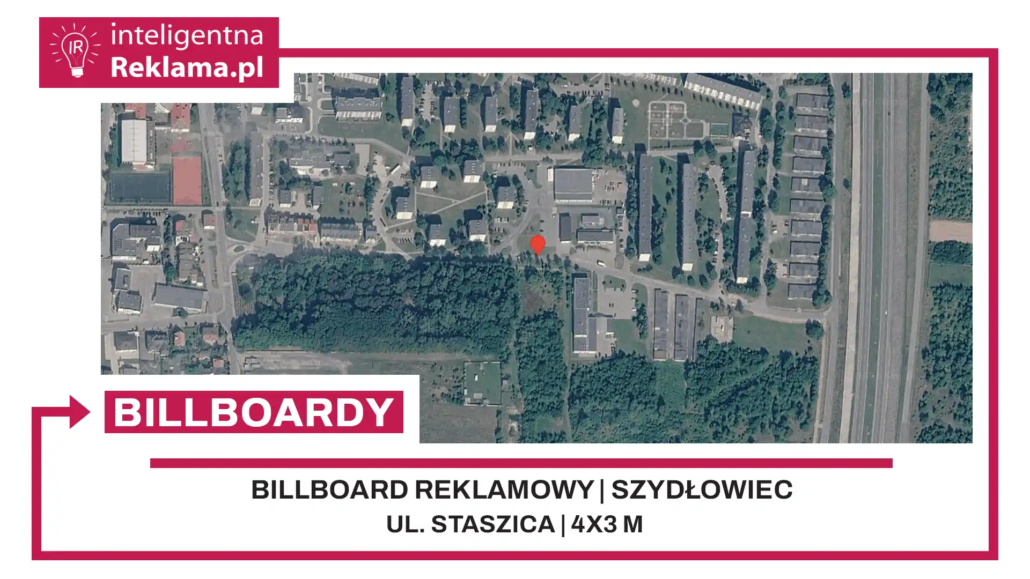 Lokalizacja reklamowa w Szydłowiec przy ul. ul. Staszica - powierzchnia 12 m²