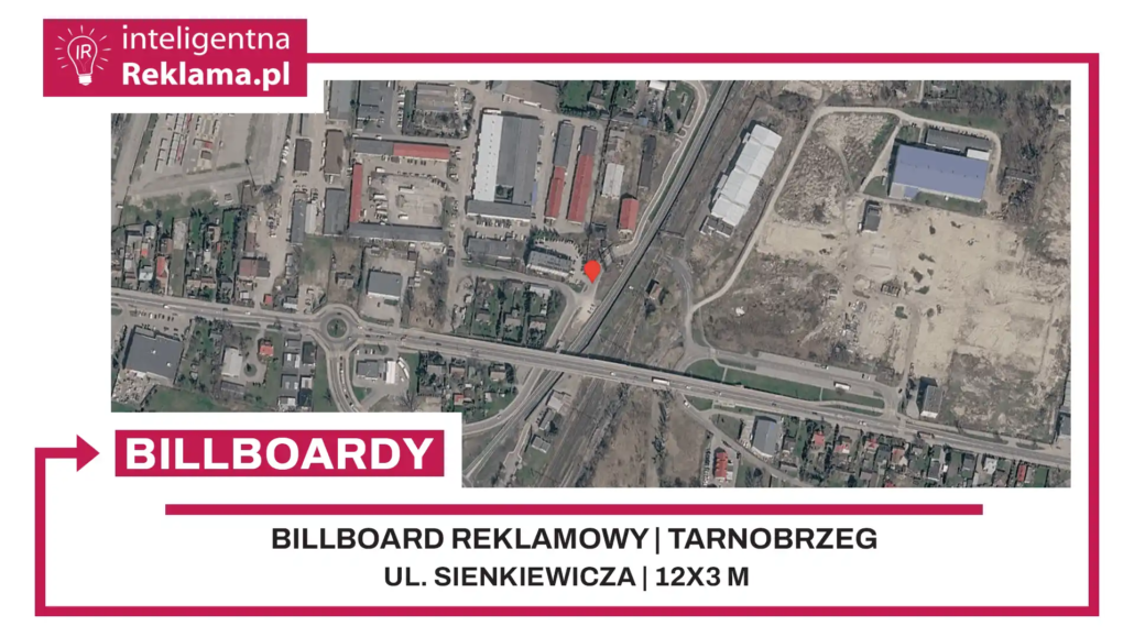 Lokalizacja reklamowa w Tarnobrzeg przy ul. ul. Sienkiewicza - powierzchnia 36 m²