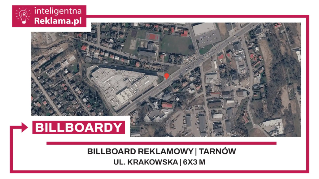 Lokalizacja reklamowa w Tarnów przy ul. ul. Krakowska - powierzchnia 18 m²