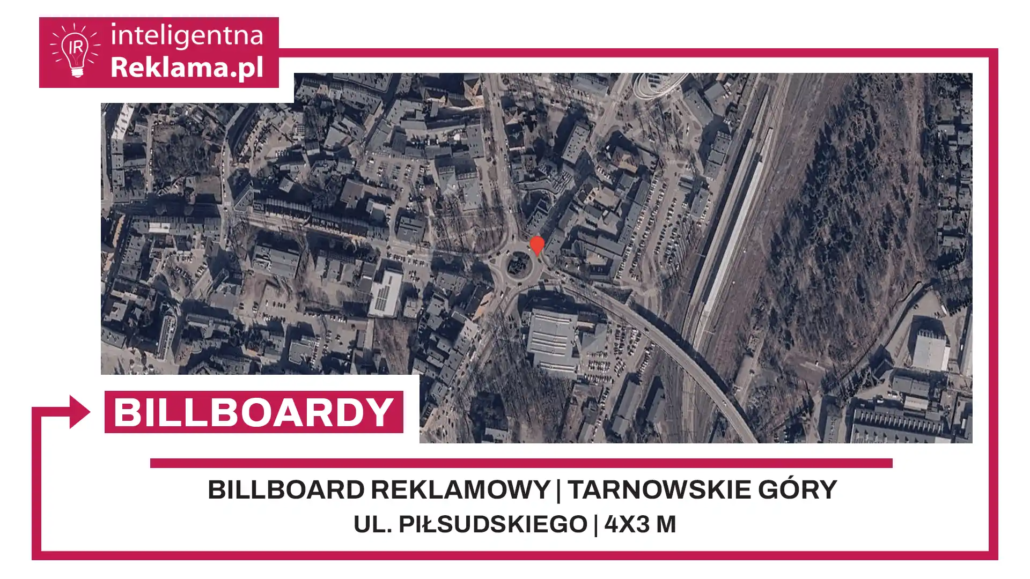 Lokalizacja reklamowa w Tarnowskie Góry przy ul. Piłsudskiego - powierzchnia 12 m²