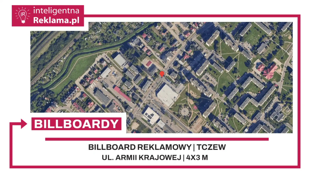 Lokalizacja reklamowa w Tczew przy ul. ul. Armii Krajowej - powierzchnia 12 m²