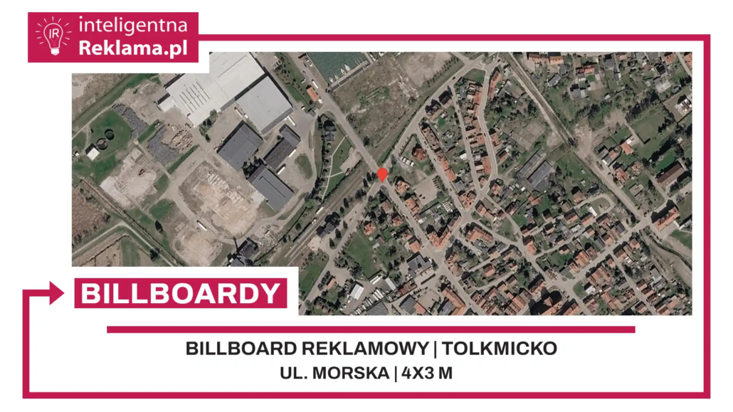 Lokalizacja reklamowa w Tolkmicko przy ul. Morska - powierzchnia 12 m²