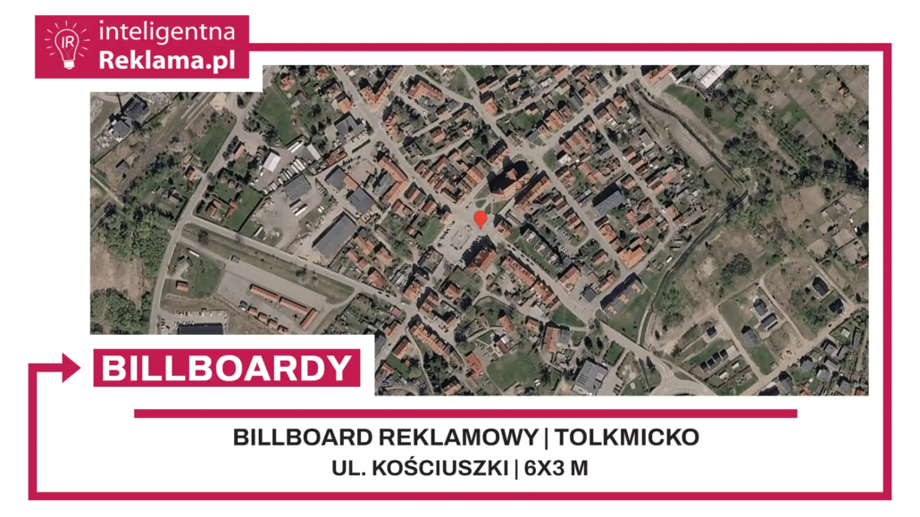 Lokalizacja reklamowa w Tolkmicko przy ul. ul. Kościuszki - powierzchnia 18 m²