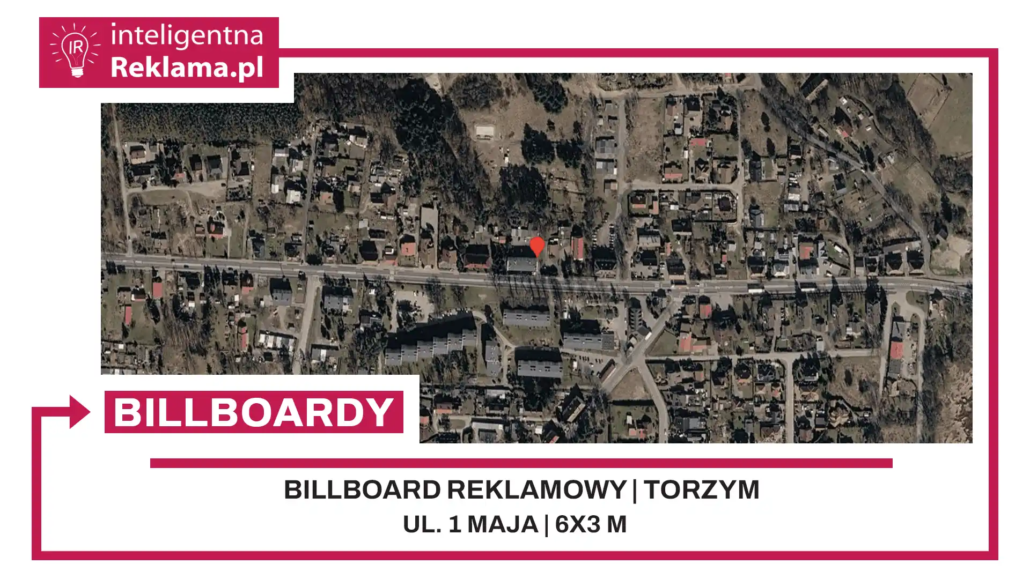 Lokalizacja reklamowa w Torzym przy ul. 1 maja - powierzchnia 18 m²