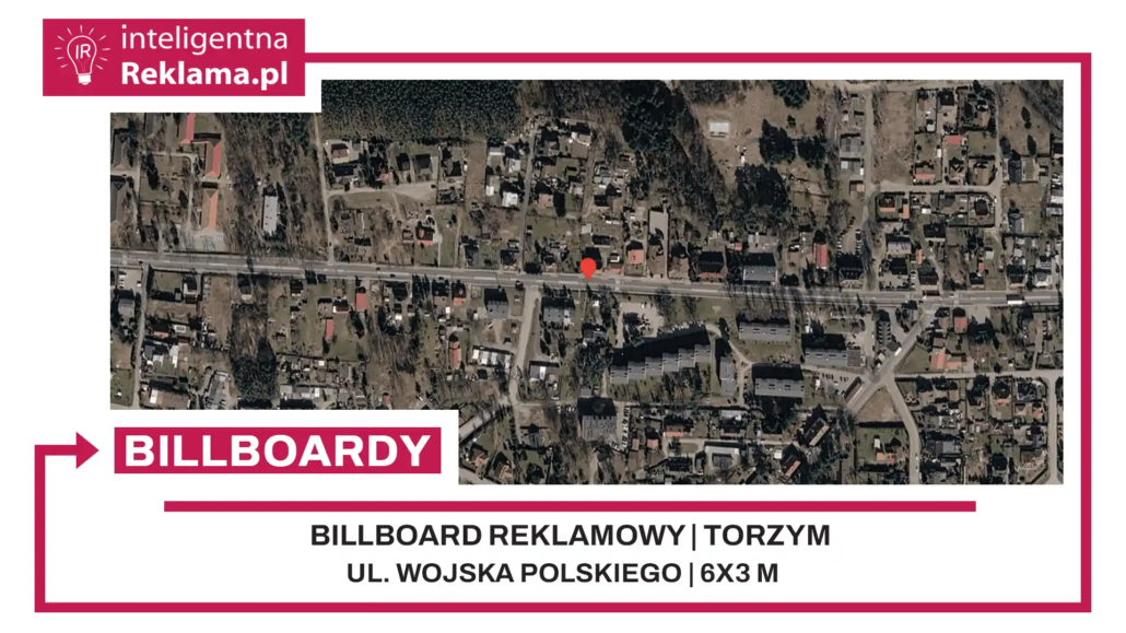 Lokalizacja reklamowa w Torzym przy ul. ul. Wojska Polskiego - powierzchnia 18 m²
