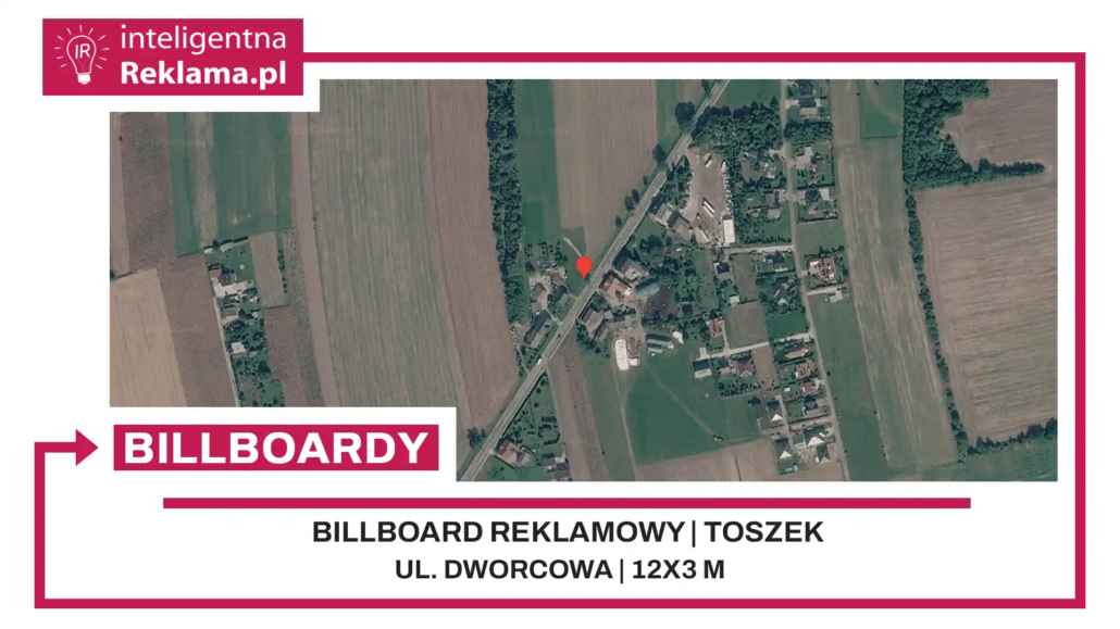 Lokalizacja reklamowa w Toszek przy ul. Dworcowa - powierzchnia 36 m²