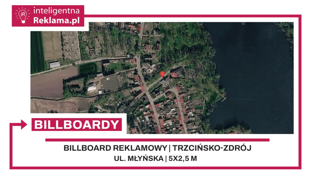 Lokalizacja reklamowa w Trzcińsko-Zdrój przy ul. Młyńska - powierzchnia 12,5 m²