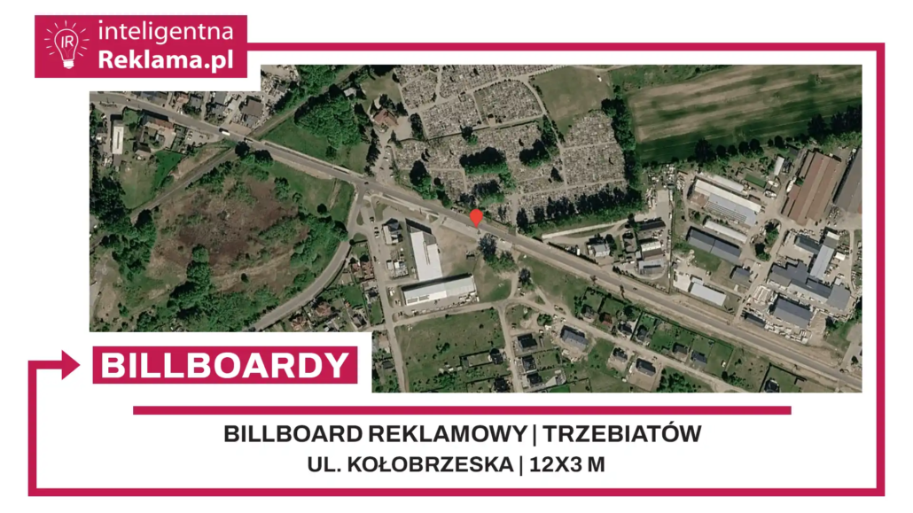 Lokalizacja reklamowa w Trzebiatów przy ul. Kołobrzeska - powierzchnia 36 m²