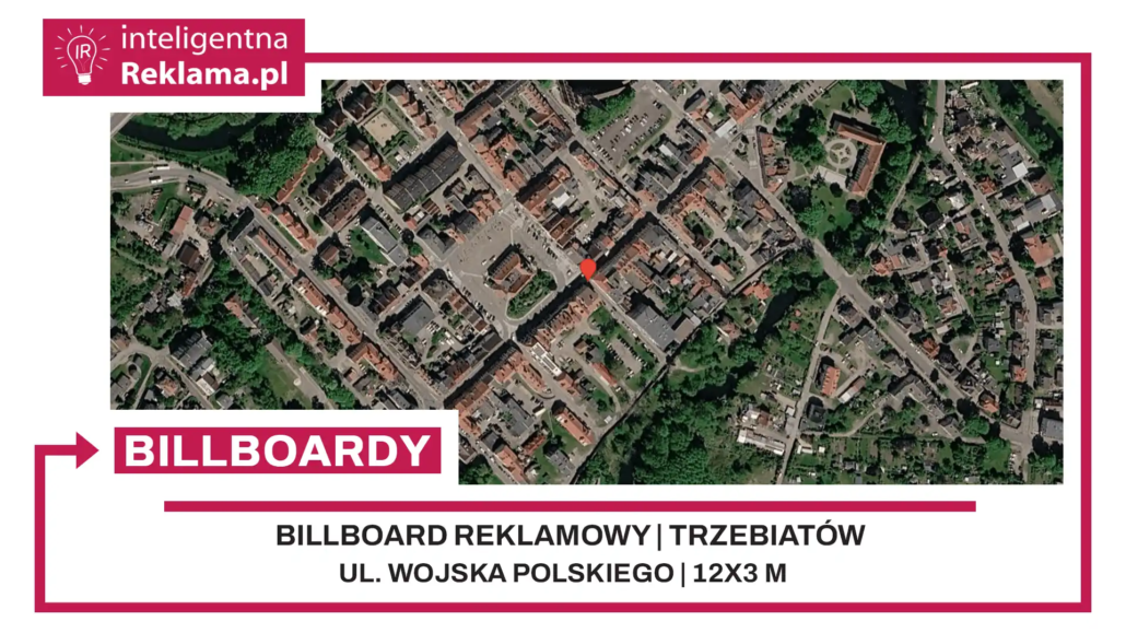 Lokalizacja reklamowa w Trzebiatów przy ul. ul. Wojska Polskiego - powierzchnia 36 m²