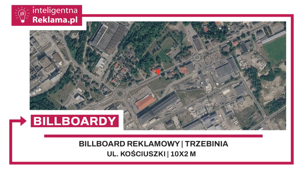 Lokalizacja reklamowa w Trzebinia przy ul. Kościuszki - powierzchnia 20 m²