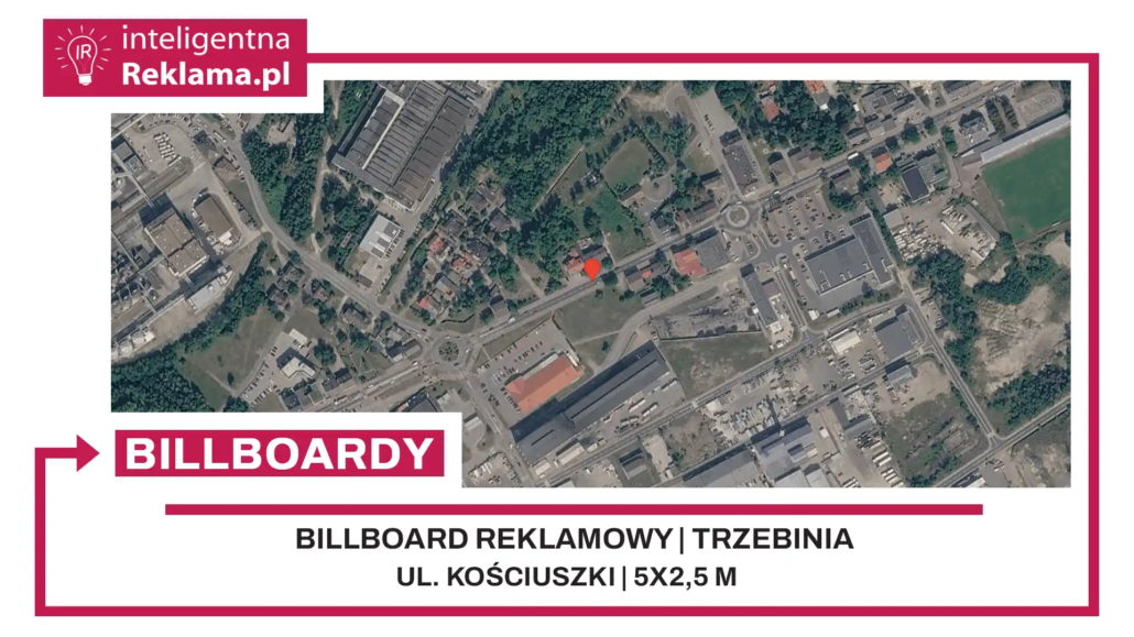 Lokalizacja reklamowa w Trzebinia przy ul. ul. Kościuszki - powierzchnia 12,5 m²