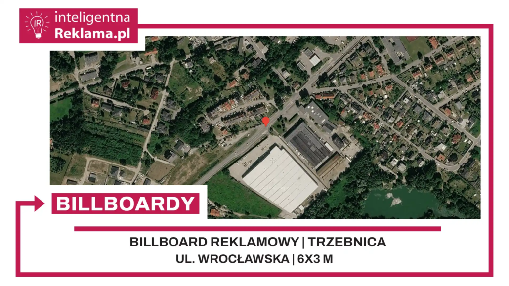 Lokalizacja reklamowa w Trzebnica przy ul. Wrocławska - powierzchnia 18 m²