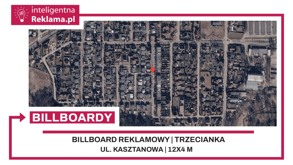 Lokalizacja reklamowa w Trzecianka przy ul. Kasztanowa - powierzchnia 48 m²