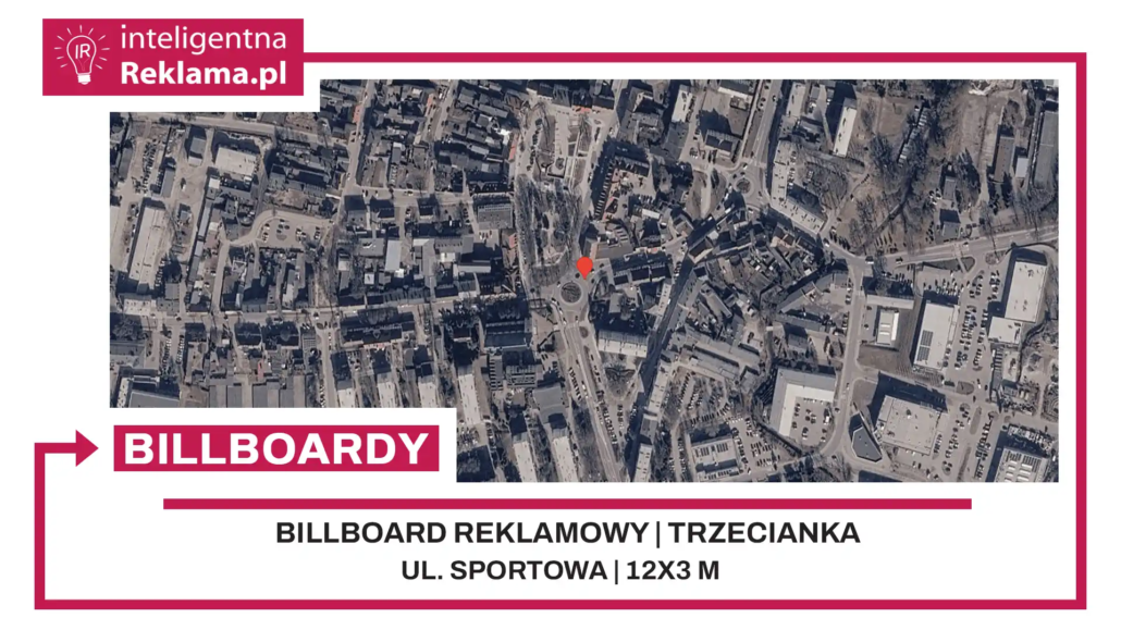 Lokalizacja reklamowa w Trzecianka przy ul. Sportowa - powierzchnia 36 m²