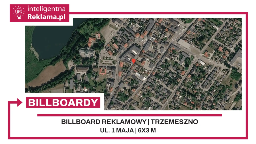 Lokalizacja reklamowa w Trzemeszno przy ul. 1 maja - powierzchnia 18 m²