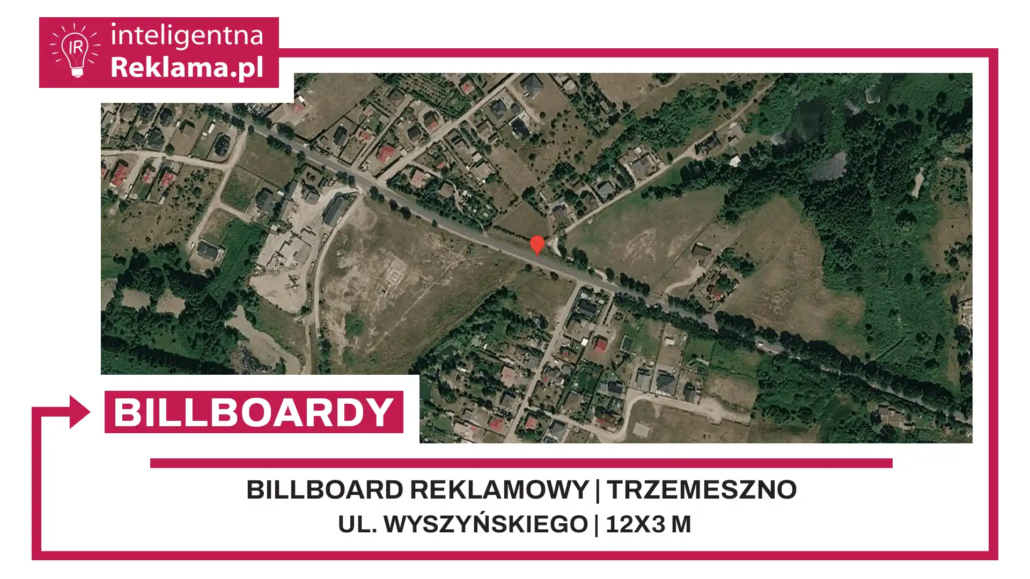Lokalizacja reklamowa w Trzemeszno przy ul. ul. Wyszyńskiego - powierzchnia 36 m²