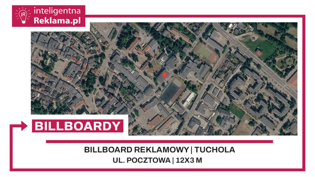 Lokalizacja reklamowa w Tuchola przy ul. Pocztowa - powierzchnia 36 m²