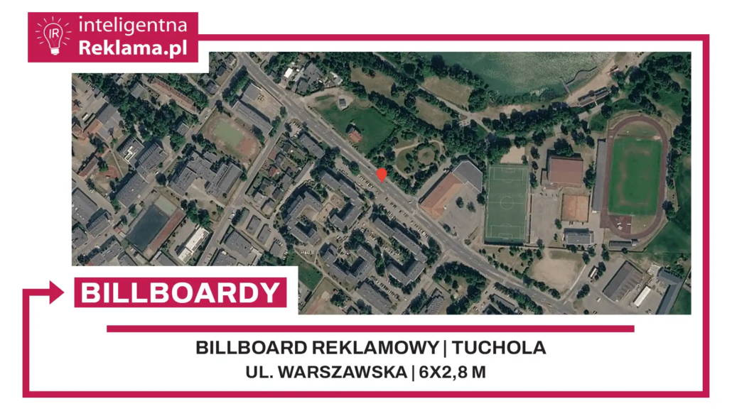 Lokalizacja reklamowa w Tuchola przy ul. ul. Warszawska - powierzchnia 16,8 m²