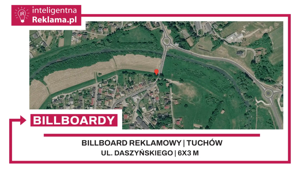 Lokalizacja reklamowa w Tuchów przy ul. Daszyńskiego - powierzchnia 18 m²