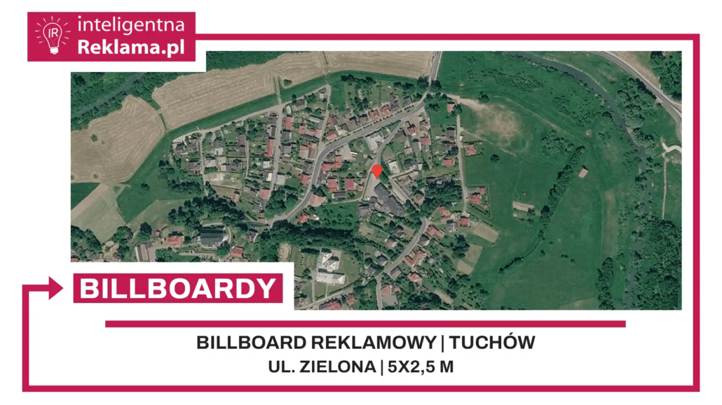 Lokalizacja reklamowa w Tuchów przy ul. Zielona - powierzchnia 12,5 m²