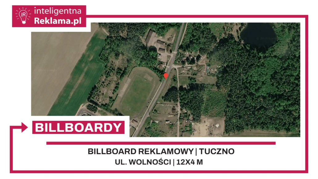 Lokalizacja reklamowa w Tuczno przy ul. ul. Wolności - powierzchnia 48 m²