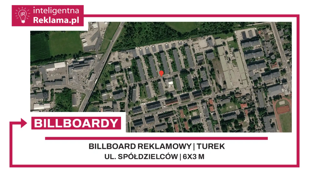 Lokalizacja reklamowa w Turek przy ul. Spółdzielców - powierzchnia 18 m²