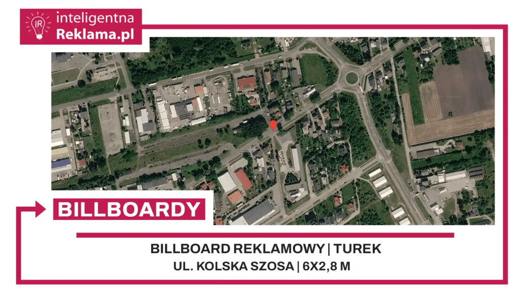 Lokalizacja reklamowa w Turek przy ul. ul. Kolska Szosa - powierzchnia 16,8 m²