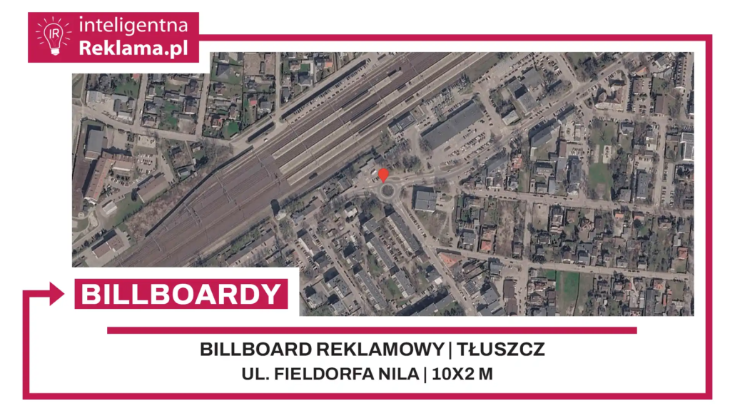 Lokalizacja reklamowa w Tłuszcz przy ul. Fieldorfa Nila - powierzchnia 20 m²