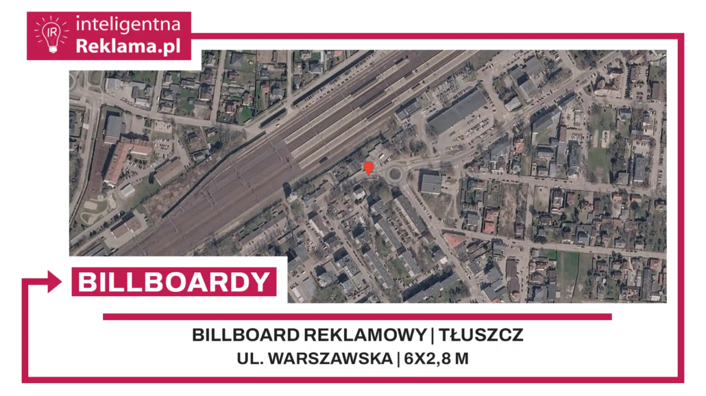 Lokalizacja reklamowa w Tłuszcz przy ul. ul. Warszawska - powierzchnia 16,8 m²