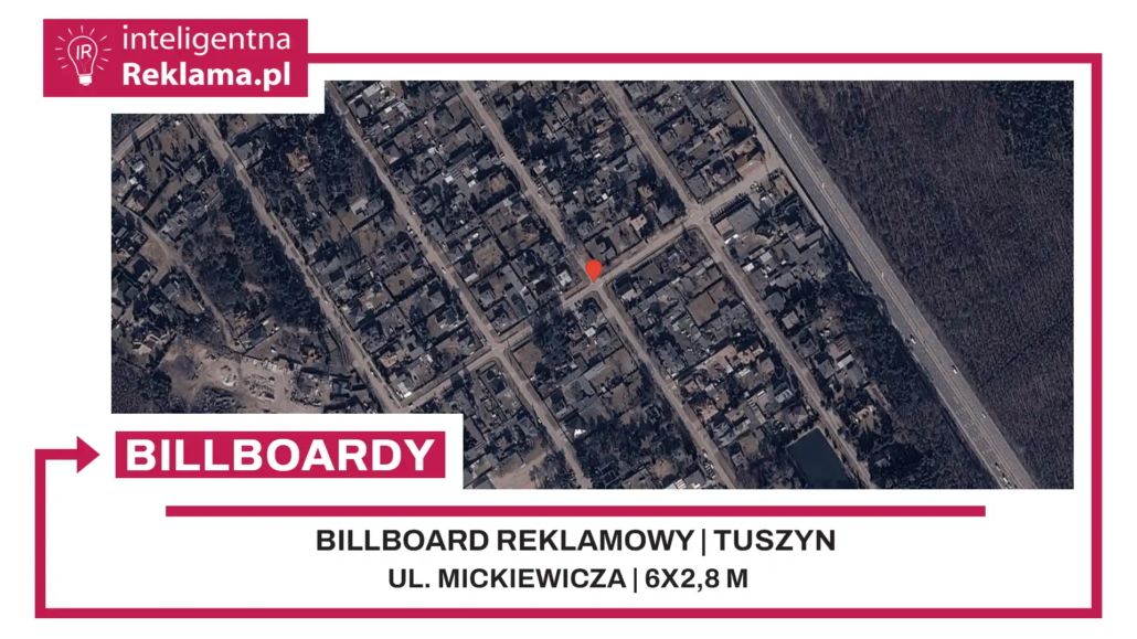 Lokalizacja reklamowa w Tuszyn przy ul. Mickiewicza - powierzchnia 16,8 m²