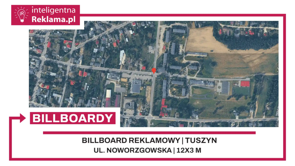 Lokalizacja reklamowa w Tuszyn przy ul. Noworzgowska - powierzchnia 36 m²