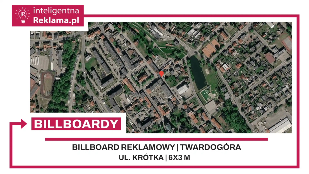 Lokalizacja reklamowa w Twardogóra przy ul. Krótka - powierzchnia 18 m²