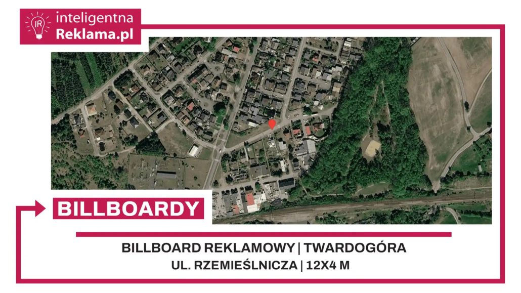 Lokalizacja reklamowa w Twardogóra przy ul. Rzemieślnicza - powierzchnia 48 m²