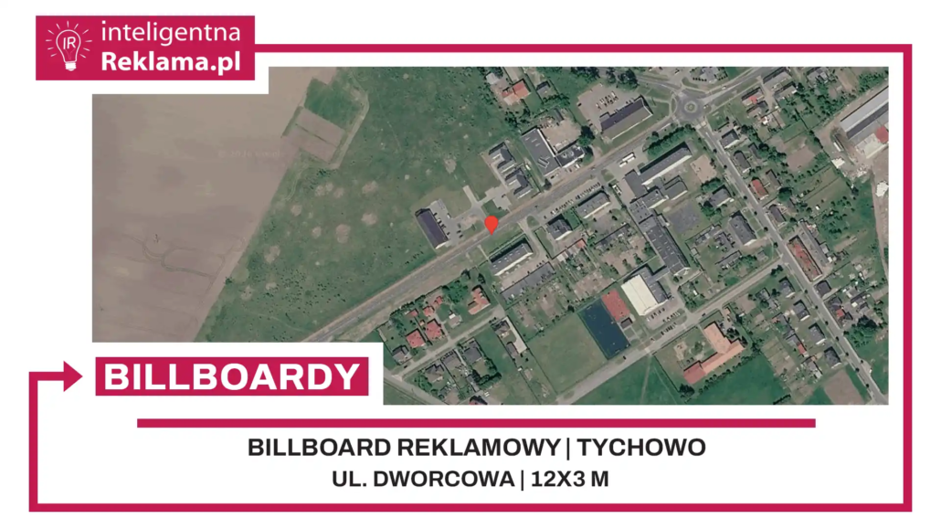 Lokalizacja reklamowa w Tychowo przy ul. Dworcowa - powierzchnia 36 m²