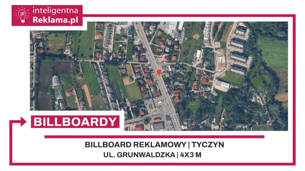 Lokalizacja reklamowa w Tyczyn przy ul. ul. Grunwaldzka - powierzchnia 12 m²