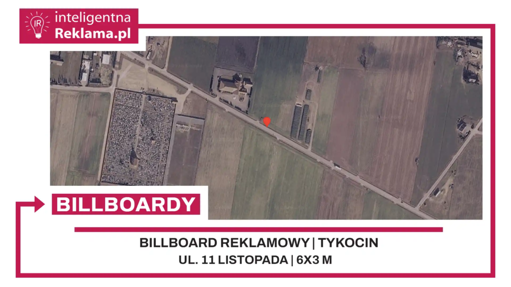 Lokalizacja reklamowa w Tykocin przy ul. ul. 11 Listopada - powierzchnia 18 m²