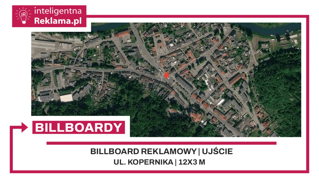 Lokalizacja reklamowa w Ujście przy ul. Kopernika - powierzchnia 36 m²