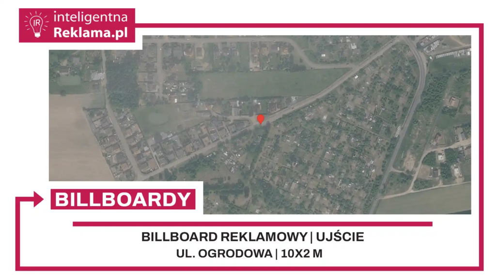 Lokalizacja reklamowa w Ujście przy ul. Ogrodowa - powierzchnia 20 m²