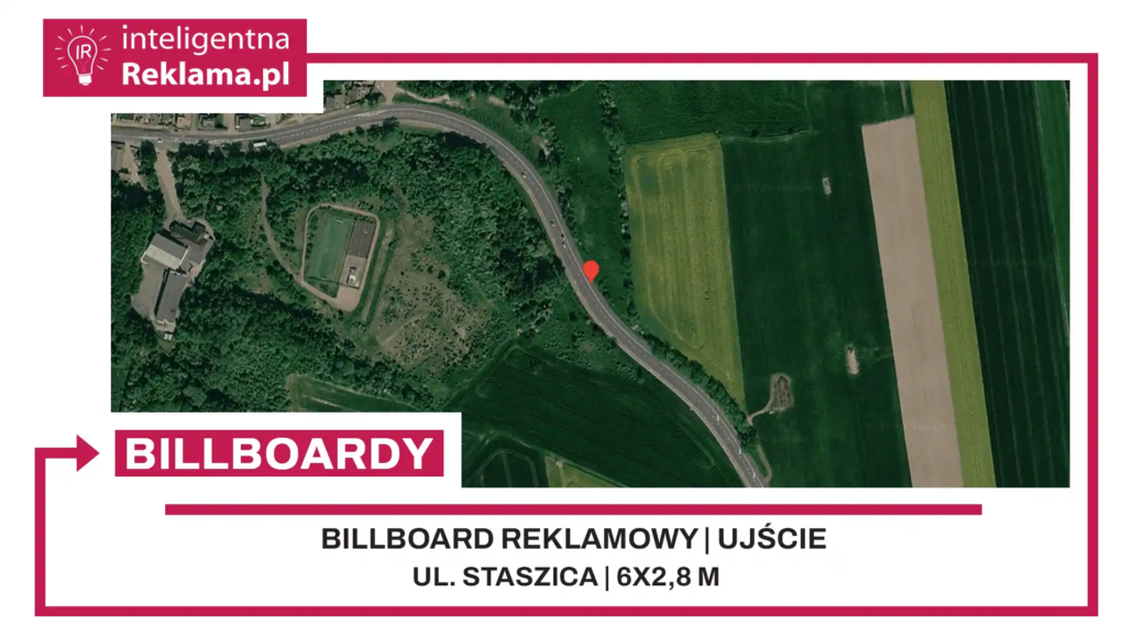 Lokalizacja reklamowa w Ujście przy ul. Staszica - powierzchnia 16,8 m²