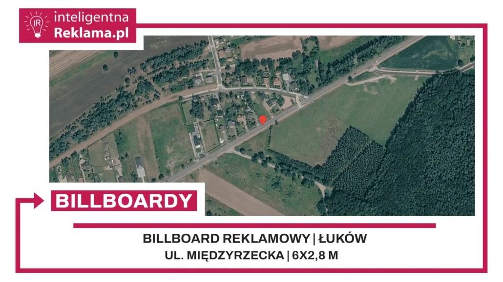 Lokalizacja reklamowa w Łuków przy ul. Międzyrzecka - powierzchnia 16,8 m²