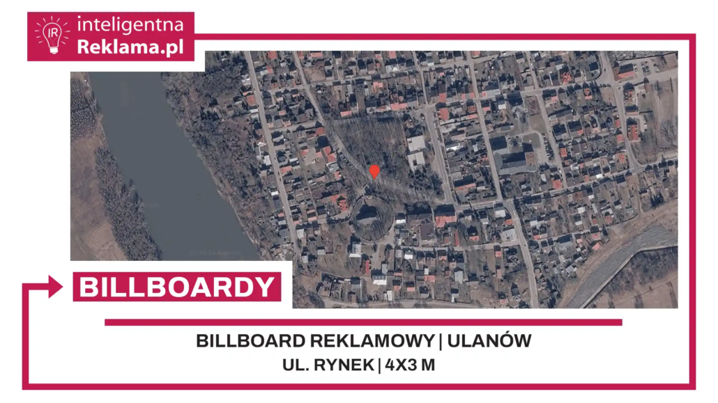 Lokalizacja reklamowa w Ulanów przy ul. Rynek - powierzchnia 12 m²