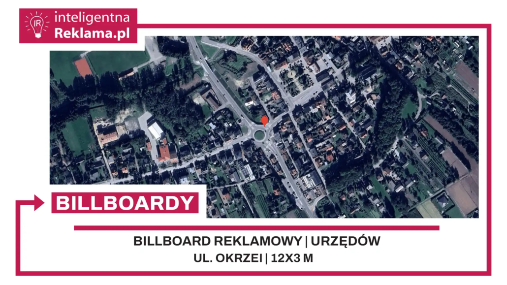 Lokalizacja reklamowa w Urzędów przy ul. Okrzei - powierzchnia 36 m²